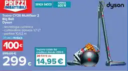 Carrefour Traino CY26 Multifloor 2 Big Ball Dyson offerta