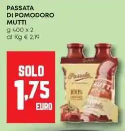 Pam Passata di pomodoro MUTTI offerta