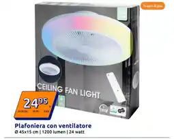 Action Plafoniera con ventilatore offerta