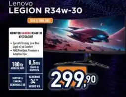 Unieuro Lenovo LEGION R34w-30 offerta