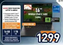 Unieuro GAMING OMEN TRANSCEND LAPTOP 16-b002nl offerta