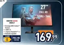 Unieuro MONITOR GAMING OMEN 27 offerta