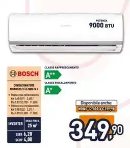 Unieuro BOSCH Condizionatore Monosplit CL12000 26 E offerta