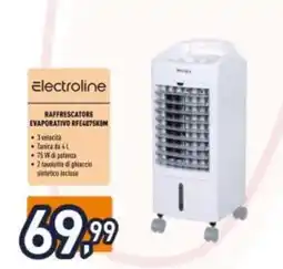 Unieuro Electroline Raffrescatore Evaporativo RFE4075KDM offerta