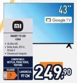 Unieuro SMART TV LED 43AA offerta