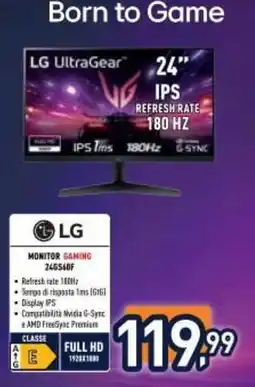 Unieuro LG UltraGear 24 offerta