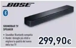 Unieuro BOSE SOUNDBAR TV SPEAKER offerta