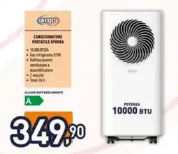 Unieuro Argo Condizionatore Portatile Sphera offerta