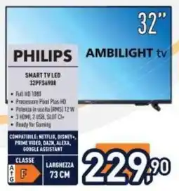 Unieuro PHILIPS AMBILIGHT TV 32 offerta