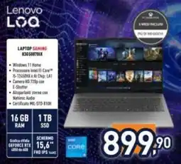 Unieuro Lenovo LOQ Laptop Gaming 83C5007QIX offerta