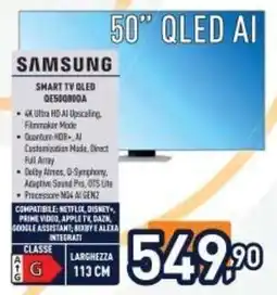 Unieuro Samsung 50 QLED AI offerta