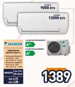 Unieuro Condizionatore Dualsplit Dual9+12 offerta