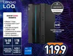 Unieuro Lenovo LOQ Desktop Gaming 90VH00F6IX offerta