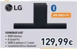 Unieuro LG Soundbar S40T offerta