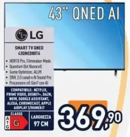 Unieuro LG 43 QNED AI offerta