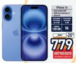 Unieuro iPhone 16 offerta