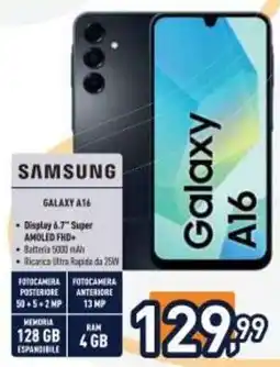 Unieuro Samsung Galaxy A16 offerta