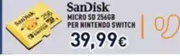 Unieuro SanDisk Micro SD 256GB offerta