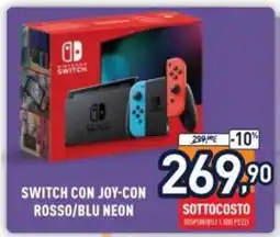 Unieuro SWITCH CON JOY-CON ROSSO/BLU NEON offerta