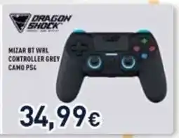 Unieuro MIZAR BT WRL CONTROLLER GREY CAMO PS4 offerta