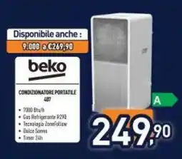 Unieuro Condizionatore portatile Beko offerta