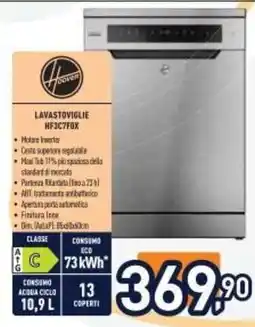 Unieuro Lavastoviglie HF3C7F0X offerta