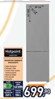 Unieuro Hotpoint Ariston Frigorifero Combinato HPKZ65422XPTXE offerta