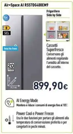 Unieuro Air+Space AI RS57DG400EM9 offerta