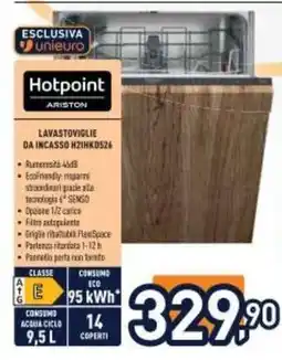 Unieuro Hotpoint Ariston Lavastoviglie da Incasso H2IHKD526 offerta