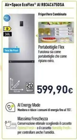 Unieuro Air•Space EcoFlex AI RB34C675DSA offerta