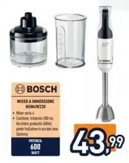 Unieuro Bosch Mixer a Immersione MSM4W220 offerta