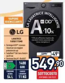 Unieuro LAVATRICE F4S9011SMB offerta