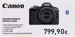 Unieuro Canon EOS R50 RF-S 18-45mm offerta