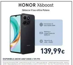 Unieuro HONOR X6BOOST offerta