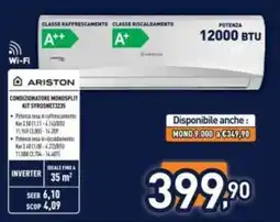Unieuro ARISTON Condizionatore Monosplit Kit Syrosnet 325 offerta