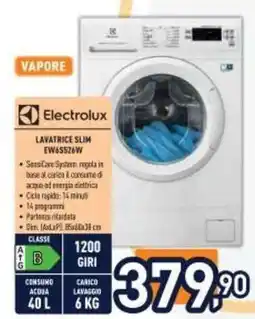 Unieuro Electrolux LAVATRICE SLIM EW6S526W offerta
