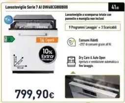 Unieuro Lavastoviglie Serie 7 AI DW60CG880BB0 offerta
