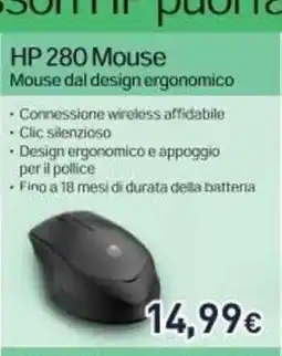 Unieuro HP 280 Mouse offerta