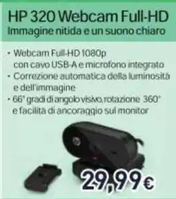 Unieuro HP 320 Webcam Full-HD offerta