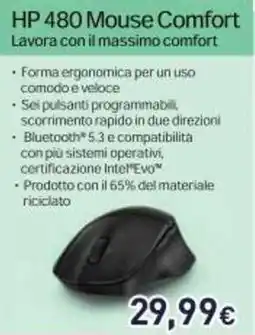 Unieuro HP 480 Mouse Comfort offerta