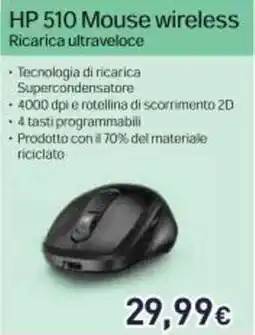 Unieuro HP 510 Mouse wireless offerta