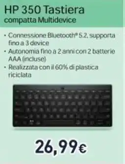 Unieuro HP 350 Tastiera offerta