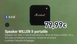 Unieuro Speaker WILLEN II portatile offerta
