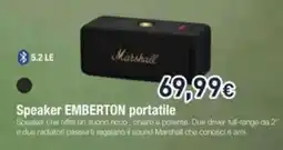 Unieuro Speaker EMBERTON portatile offerta