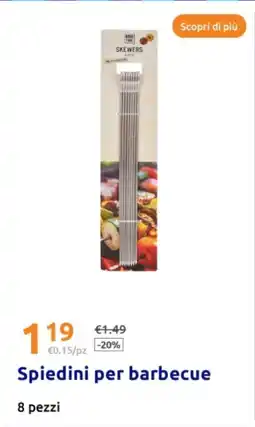 Action Spiedini per barbecue offerta