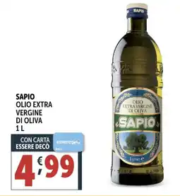 Deco Supermercati Sapio olio extra vergine di oliva offerta