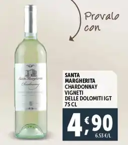 Deco Supermercati Santa margherita chardonnay vigneti delle dolomiti igt offerta