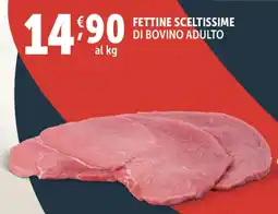 Deco Supermercati Fettine sceltissime di bovino adulto offerta
