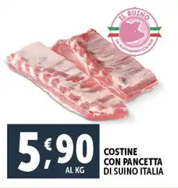 Deco Supermercati Costine con pancetta di suino italia offerta