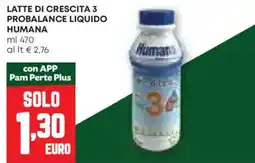 Pam Latte di crescita 3 probalance liquido HUMANA offerta